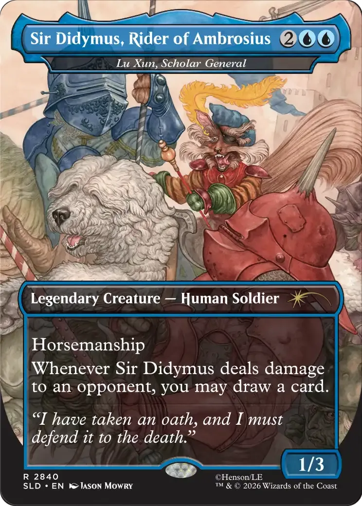 Lu Xun, Scholar General — Secret Lair Drop — Magic: The Gathering