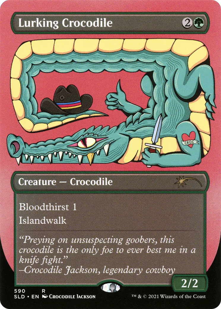 Lurking Crocodile — Secret Lair Drop — Magic: The Gathering