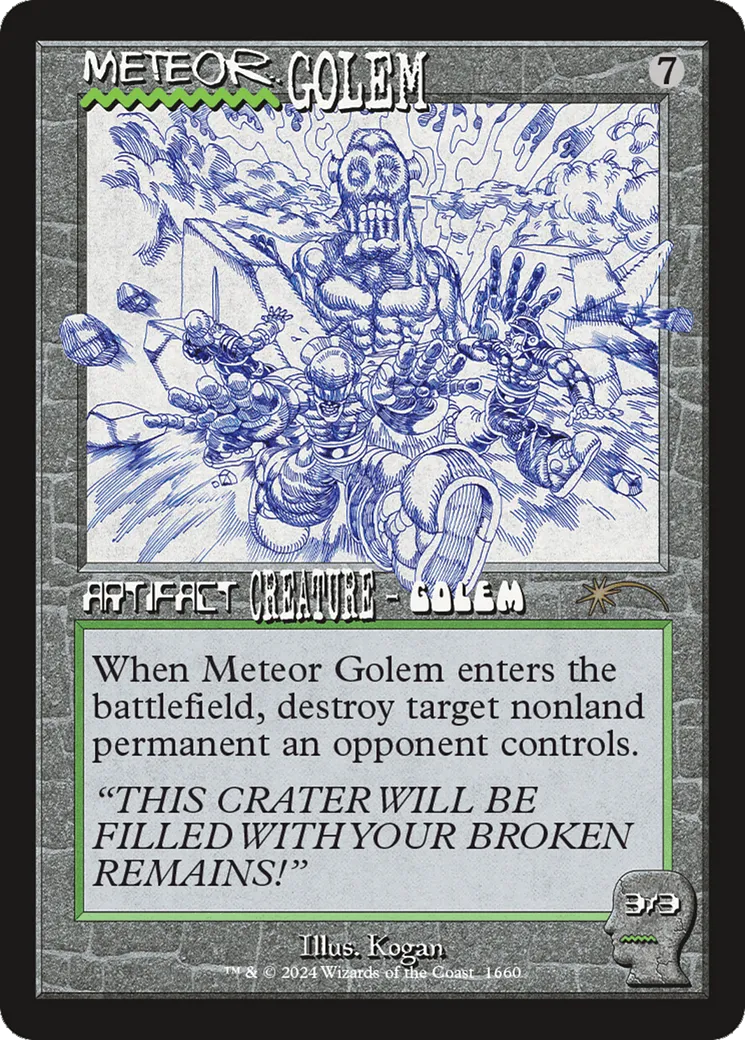 Golem météoritique — Secret Lair Drop — Magic: The Gathering