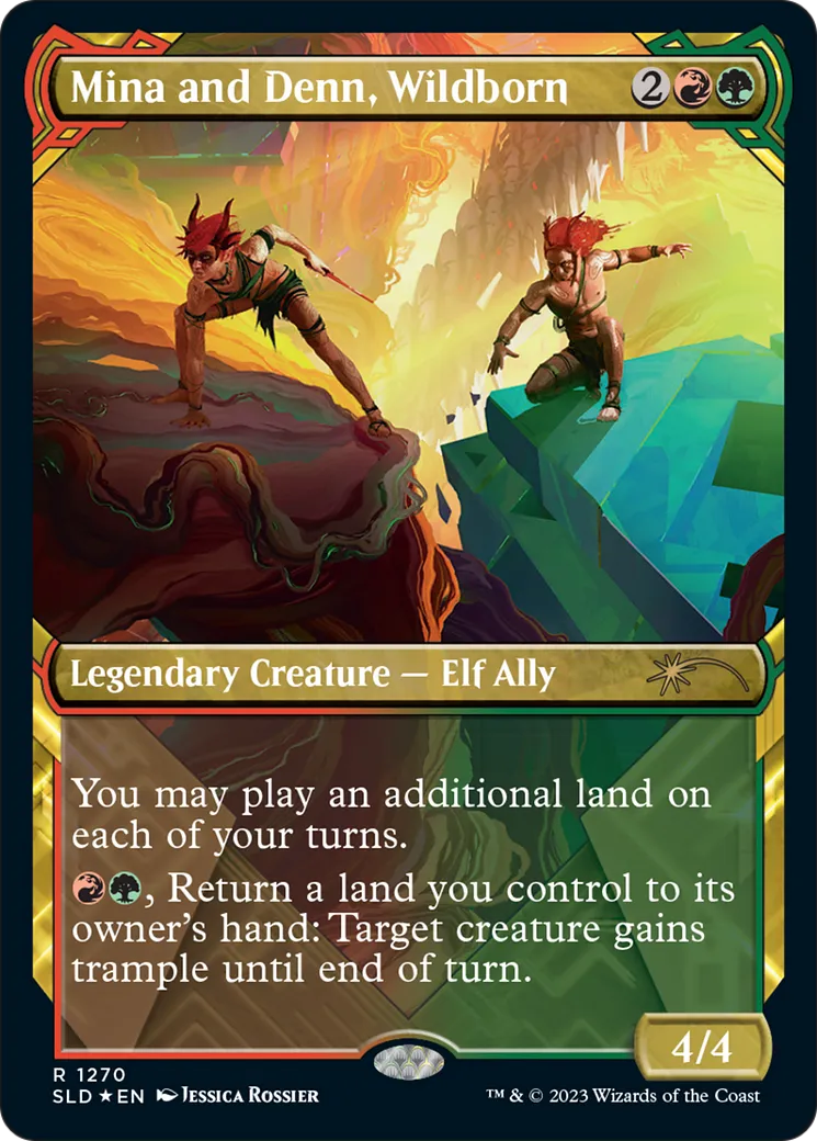 Mina et Denn, nés de la nature — Secret Lair Drop — Magic: The Gathering