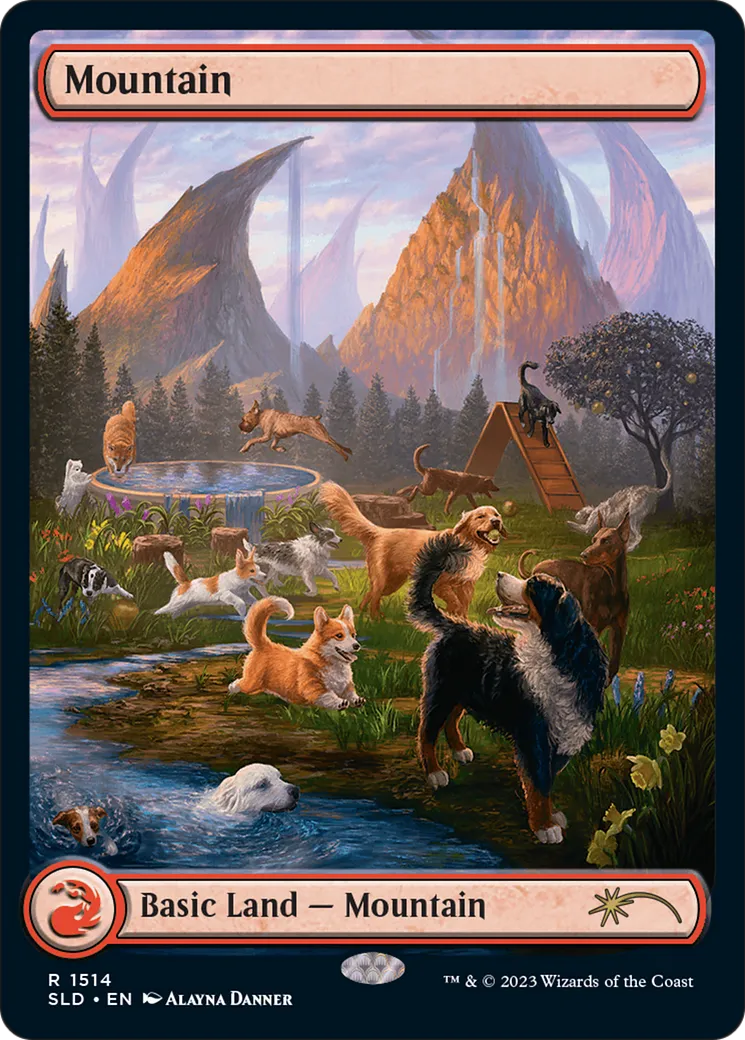 Mountain — Secret Lair Drop — Magic: The Gathering