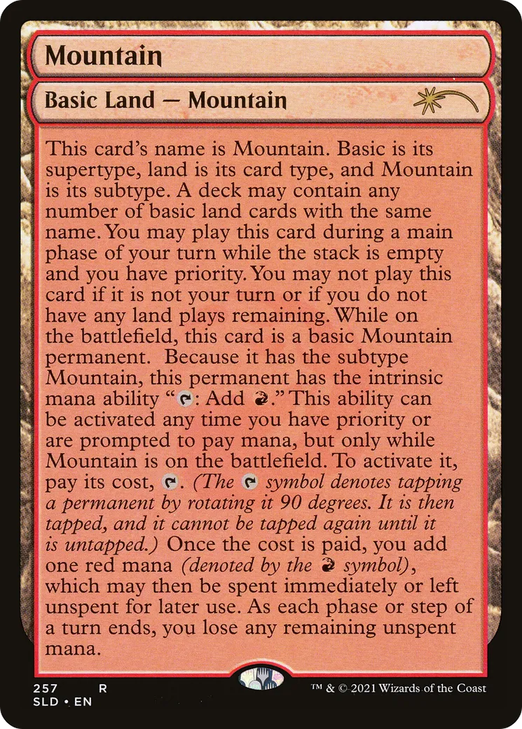 Mountain — Secret Lair Drop — Magic: The Gathering