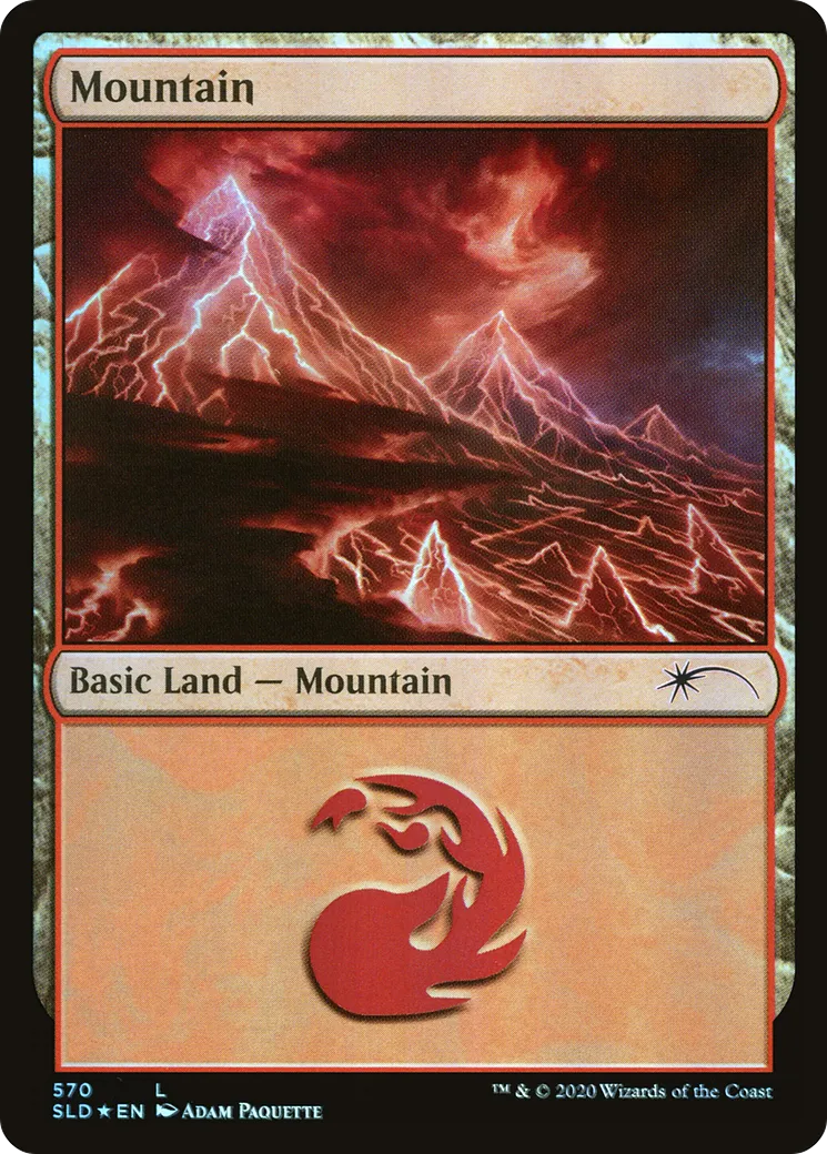Mountain — Secret Lair Drop — Magic: The Gathering