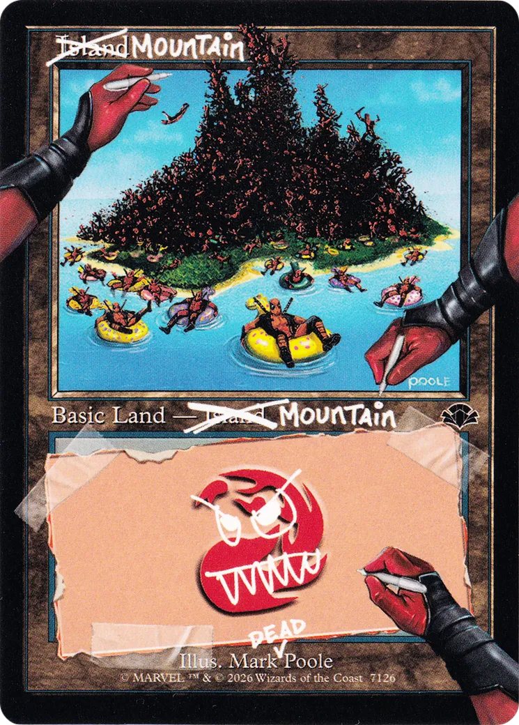Mountain — Secret Lair Drop — Magic: The Gathering
