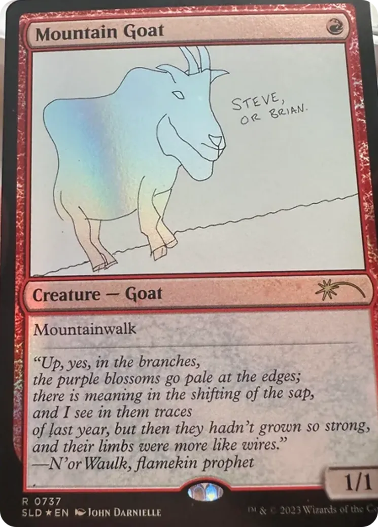 Mountain Goat — Secret Lair Drop — Magic: The Gathering