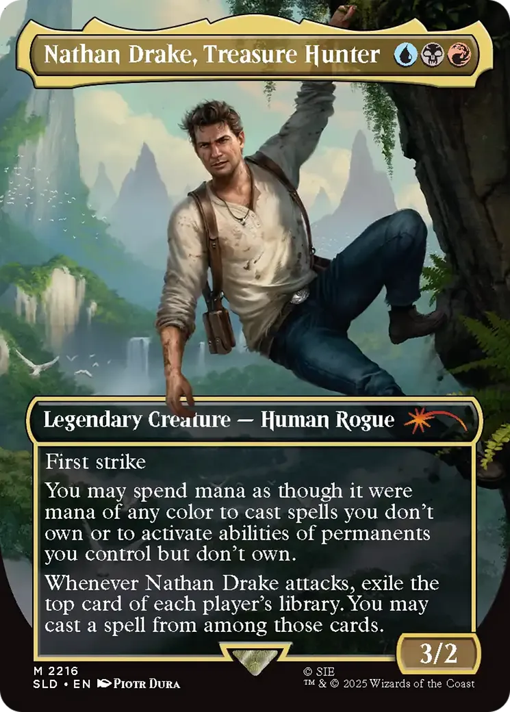 Nathan Drake, Treasure Hunter — Secret Lair Drop — Magic: The Gathering