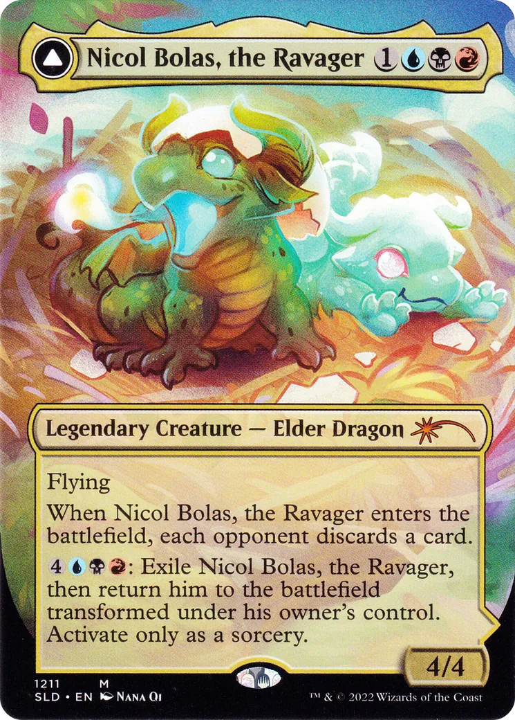 Nicol Bolas, le dévastateur // Nicol Bolas, le transcendé — Secret Lair Drop — Magic: The Gathering