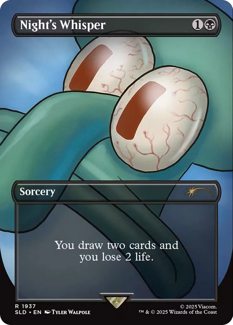 Night's Whisper — Secret Lair Drop — Magic: The Gathering