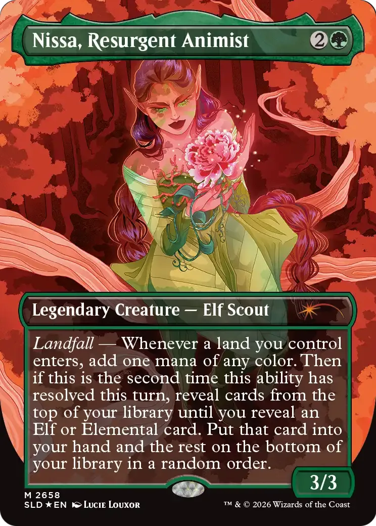 Nissa, Resurgent Animist — Secret Lair Drop — Magic: The Gathering