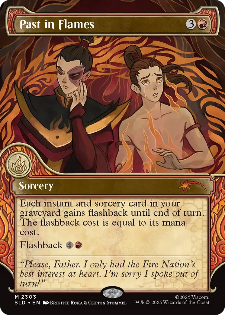 Past in Flames from Secret Lair Drop - Magic: The Gathering