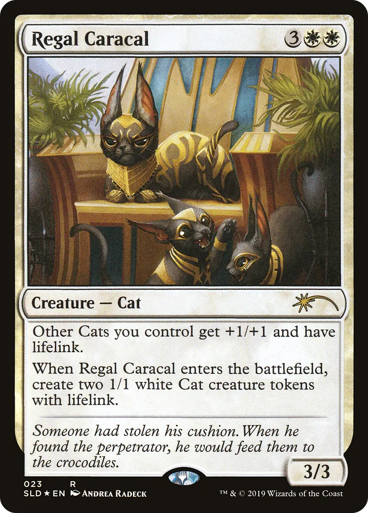 Regal Caracal — Secret Lair Drop — Magic: The Gathering