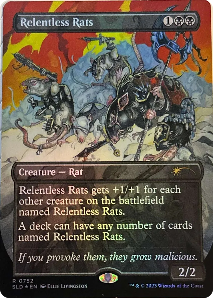 Relentless Rats — Secret Lair Drop — Magic: The Gathering
