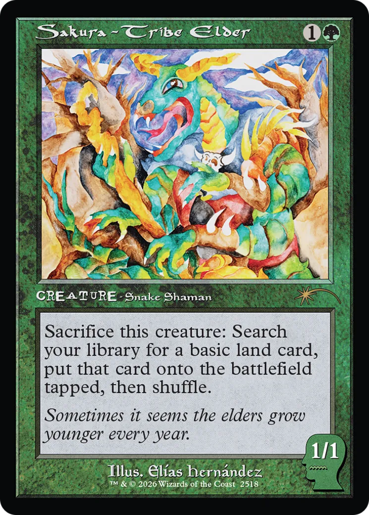 Sakura-Tribe Elder — Secret Lair Drop — Magic: The Gathering