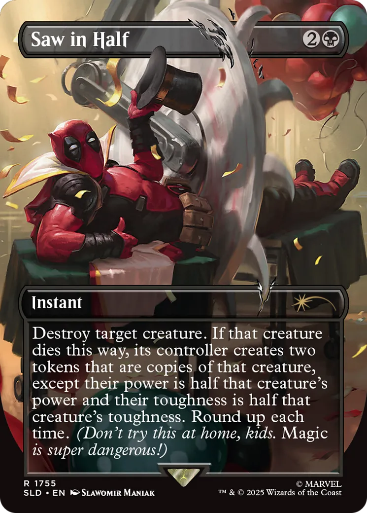Saw in Half from Secret Lair Drop - Magic: The Gathering