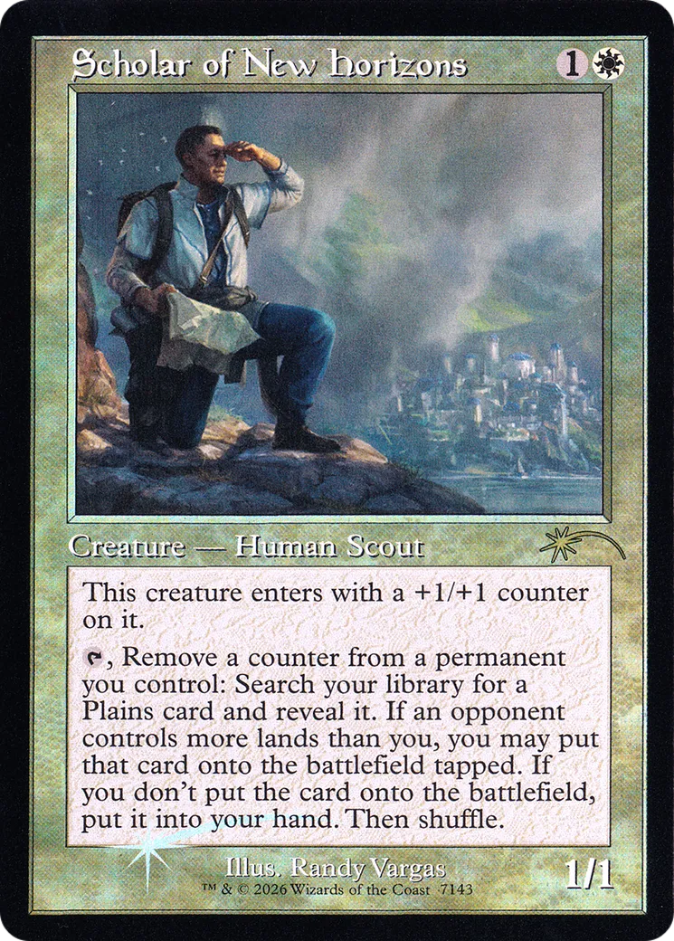 Scholar of New Horizons — Secret Lair Drop — Magic: The Gathering