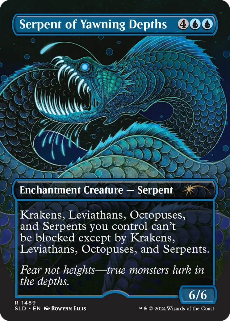 Serpent of Yawning Depths — Secret Lair Drop — Magic: The Gathering