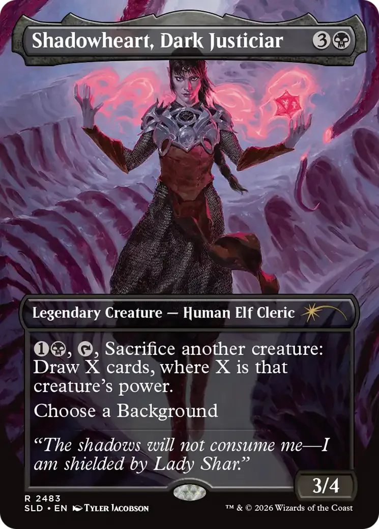 Ombrecœur, Justicière noire — Secret Lair Drop — Magic: The Gathering