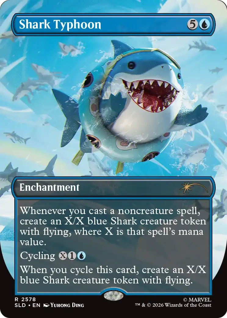Typhon de requins from Secret Lair Drop - Magic: The Gathering