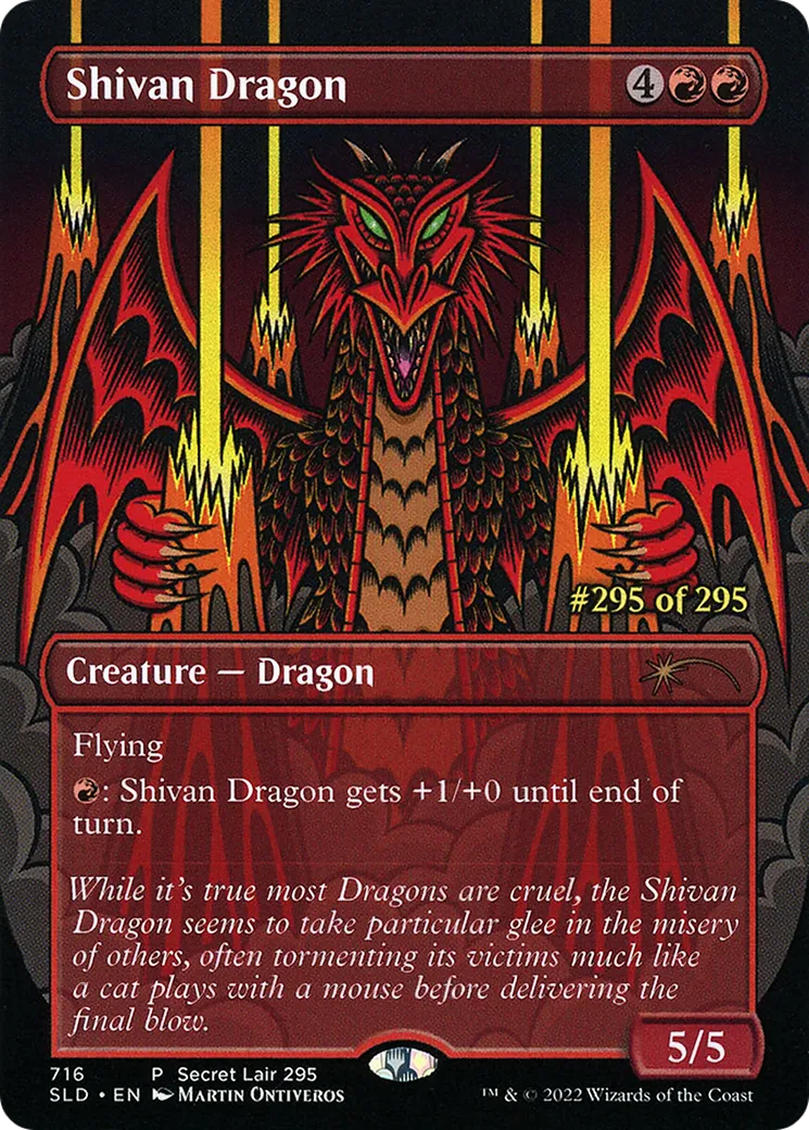 Shivan Dragon — Secret Lair Drop — Magic: The Gathering