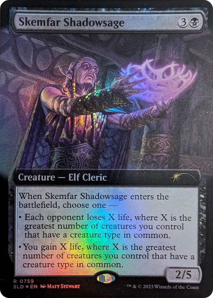 Skemfar Shadowsage — Secret Lair Drop — Magic: The Gathering