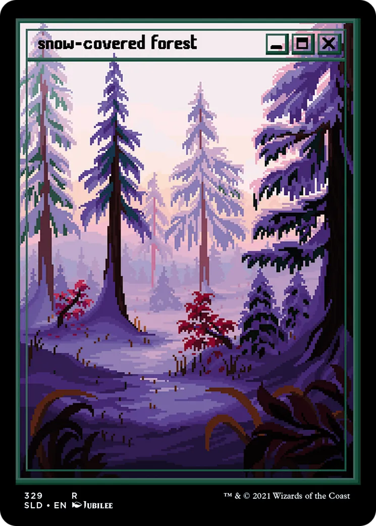 Snow-Covered Forest — Secret Lair Drop — Magic: The Gathering