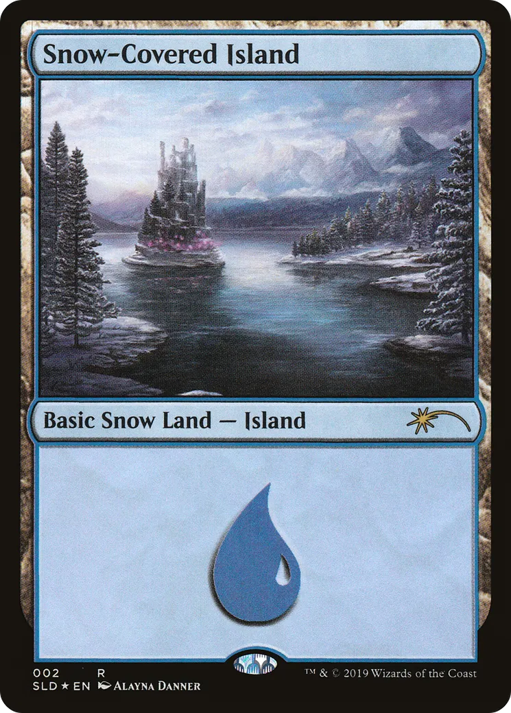 Snow-Covered Island — Secret Lair Drop — Magic: The Gathering