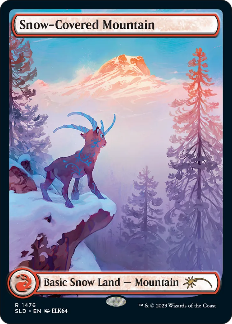 Montagne enneigée — Secret Lair Drop — Magic: The Gathering