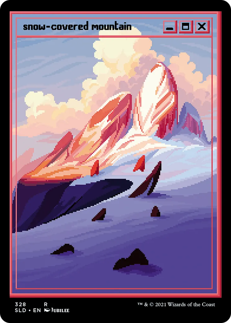 Snow-Covered Mountain — Secret Lair Drop — Magic: The Gathering