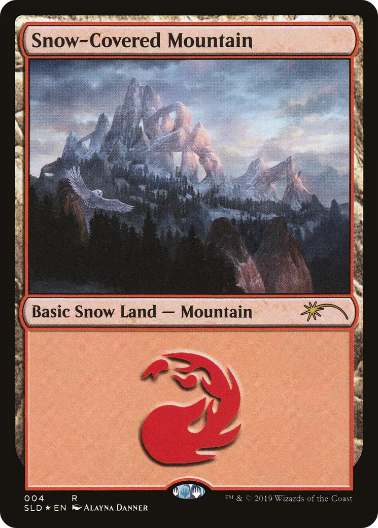 Montagne enneigée from Secret Lair Drop - Magic: The Gathering