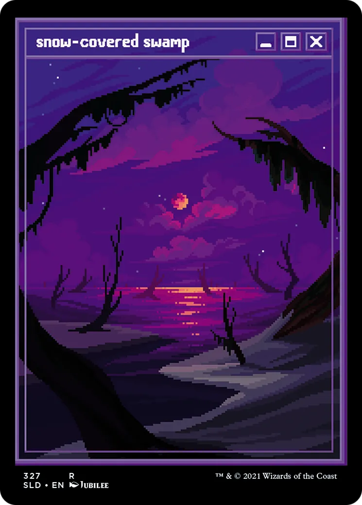 Snow-Covered Swamp — Secret Lair Drop — Magic: The Gathering