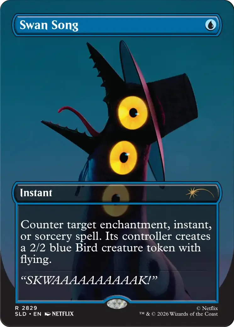 Swan Song — Secret Lair Drop — Magic: The Gathering