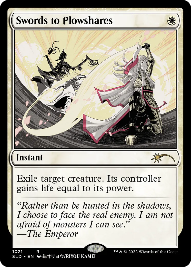 Swords to Plowshares — Secret Lair Drop — Magic: The Gathering