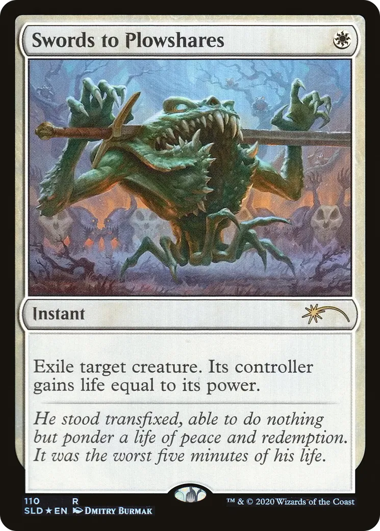 Swords to Plowshares — Secret Lair Drop — Magic: The Gathering