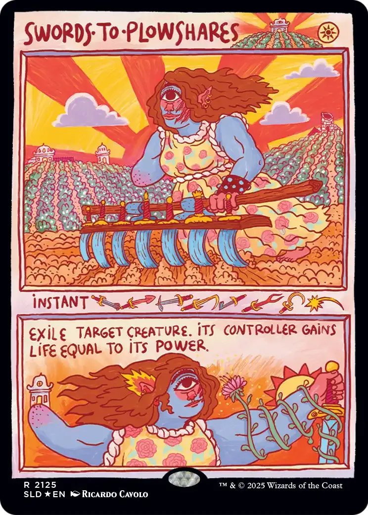 Swords to Plowshares — Secret Lair Drop — Magic: The Gathering