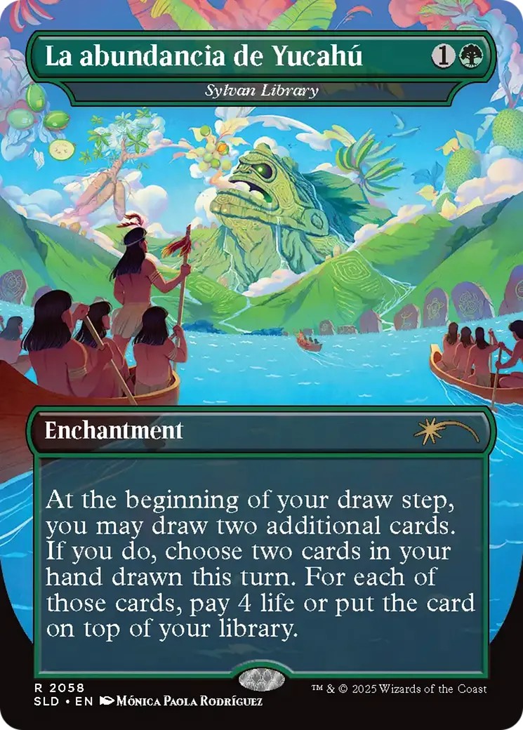 Sylvan Library — Secret Lair Drop — Magic: The Gathering