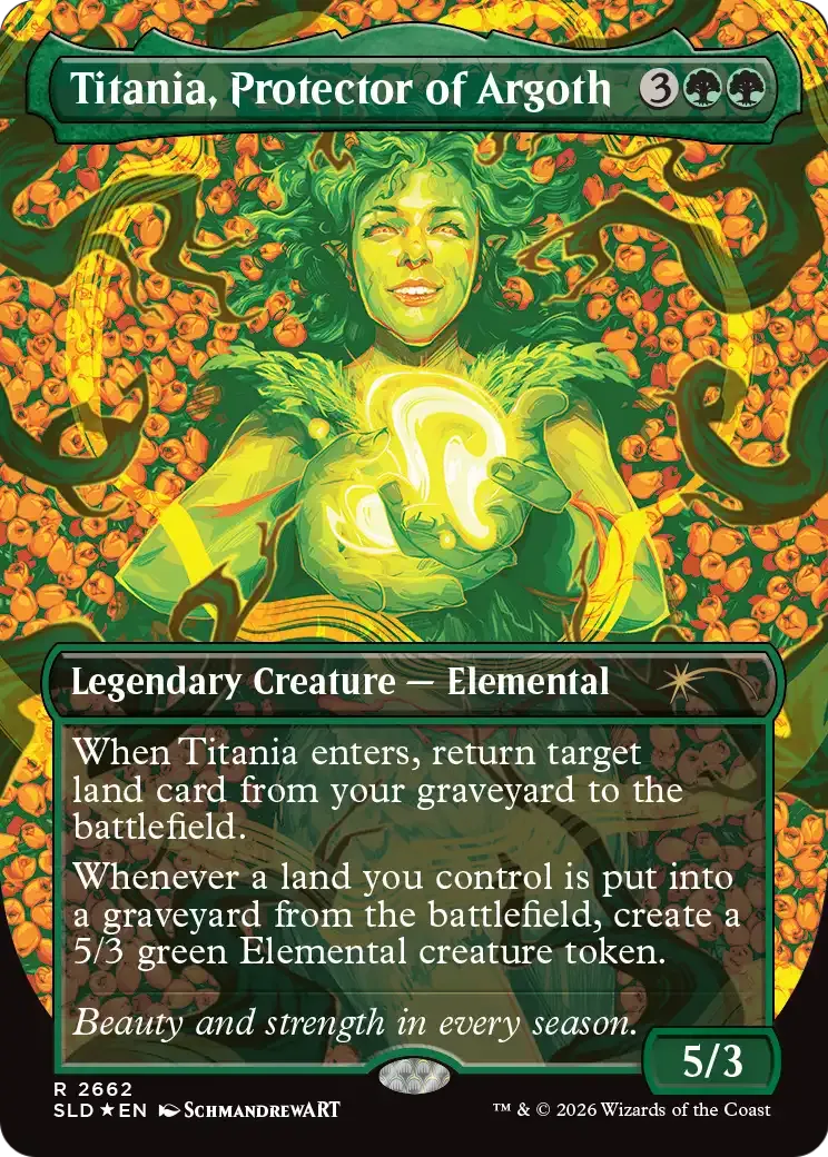 Titania, protectrice d'Argoth — Secret Lair Drop — Magic: The Gathering