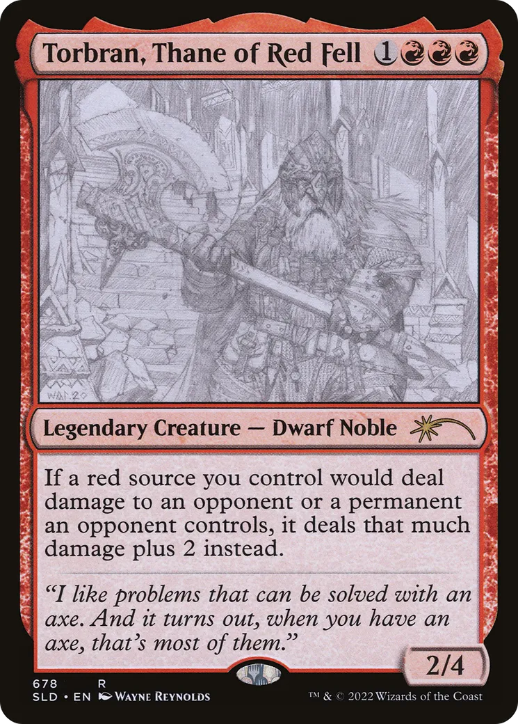 Torbran, Thane of Red Fell — Secret Lair Drop — Magic: The Gathering