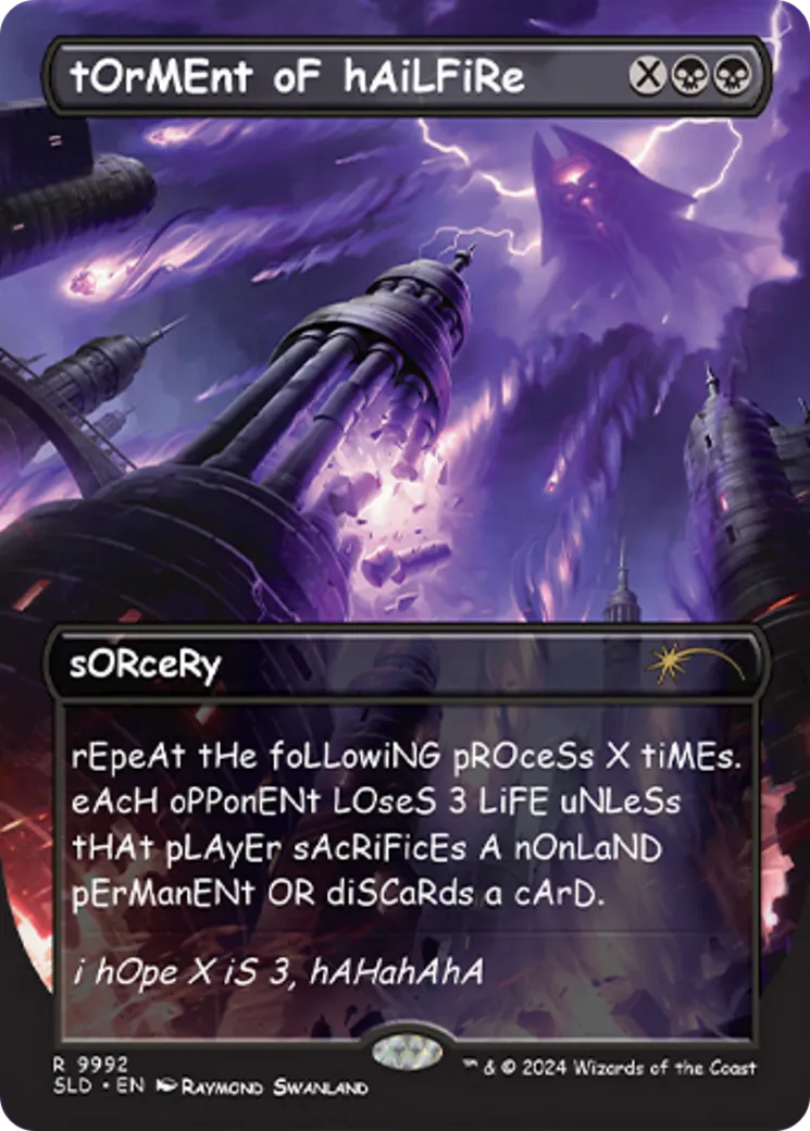 Torment of Hailfire — Secret Lair Drop — Magic: The Gathering
