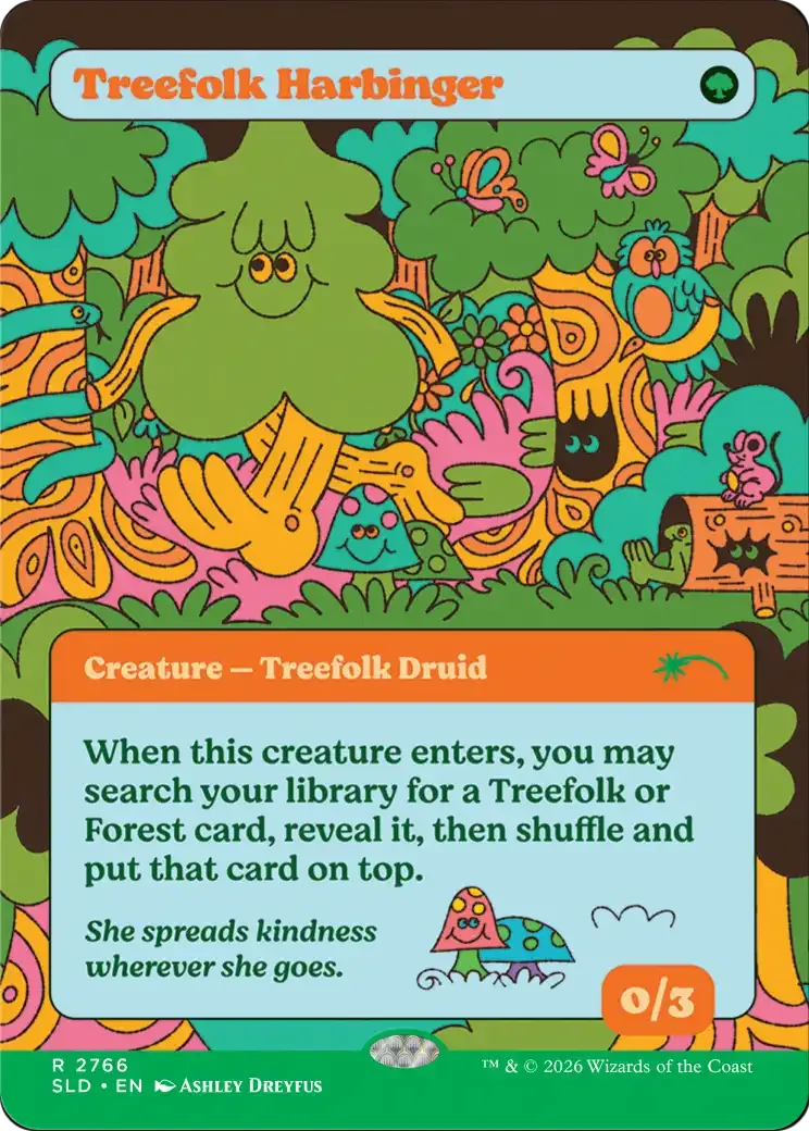 Treefolk Harbinger — Secret Lair Drop — Magic: The Gathering