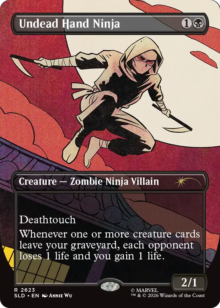 Ninja mort-vivant de la Main — Secret Lair Drop — Magic: The Gathering