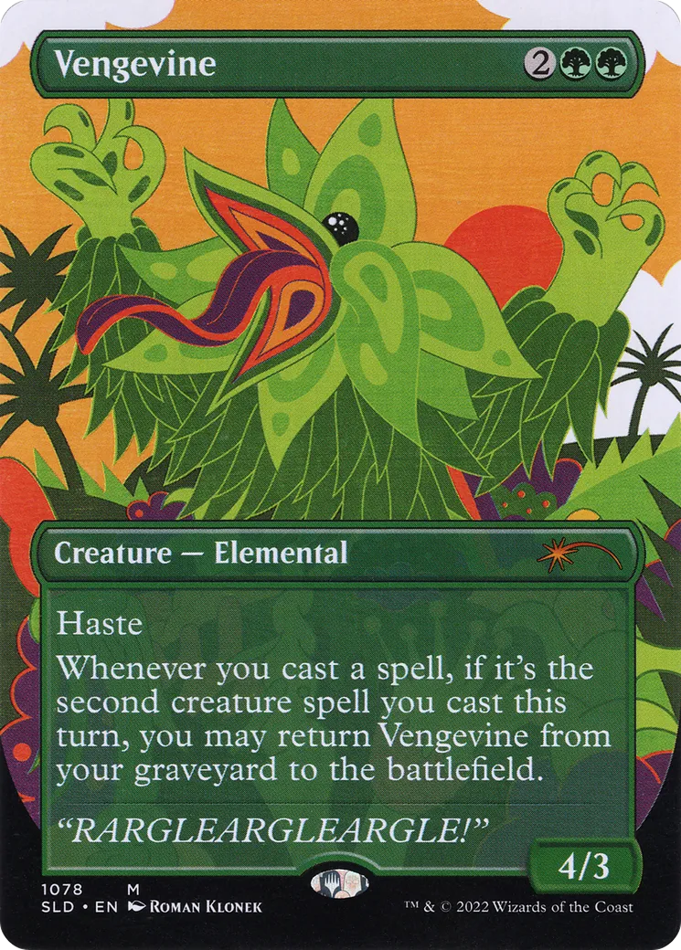 Vengevine from Secret Lair Drop - Magic: The Gathering