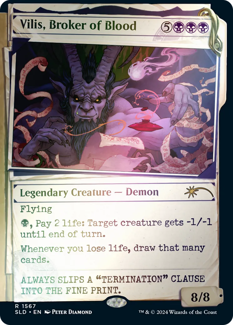 Vilis, courtier de sang from Secret Lair Drop - Magic: The Gathering