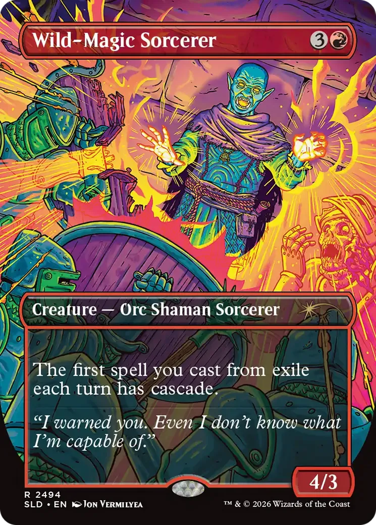 Wild-Magic Sorcerer — Secret Lair Drop — Magic: The Gathering