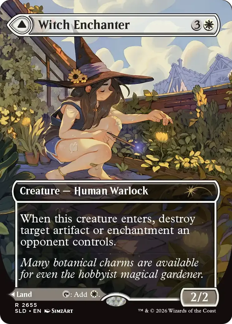 Witch Enchanter // Witch-Blessed Meadow — Secret Lair Drop — Magic: The Gathering