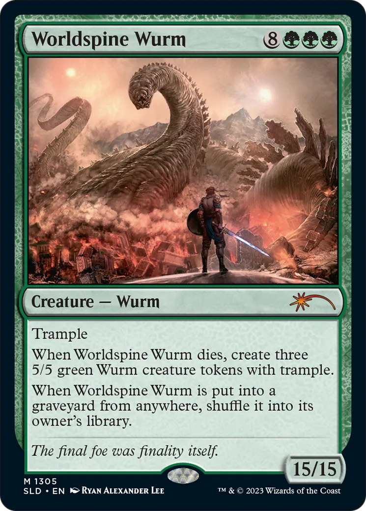 Worldspine Wurm — Secret Lair Drop — Magic: The Gathering