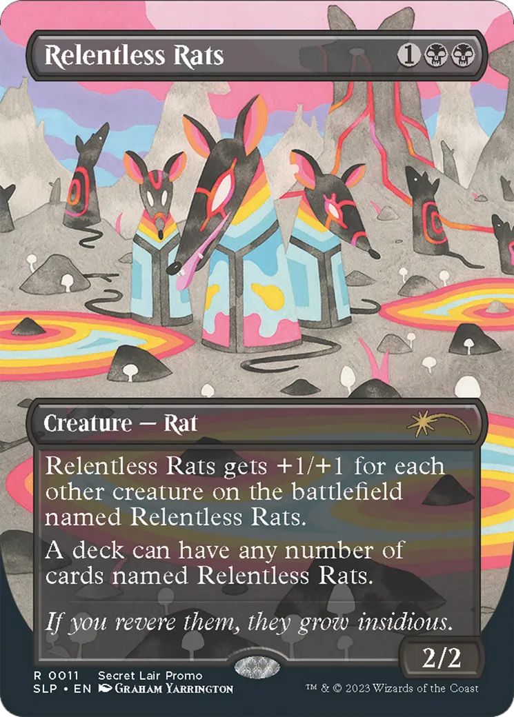 Relentless Rats — Secret Lair Promo — Magic: The Gathering