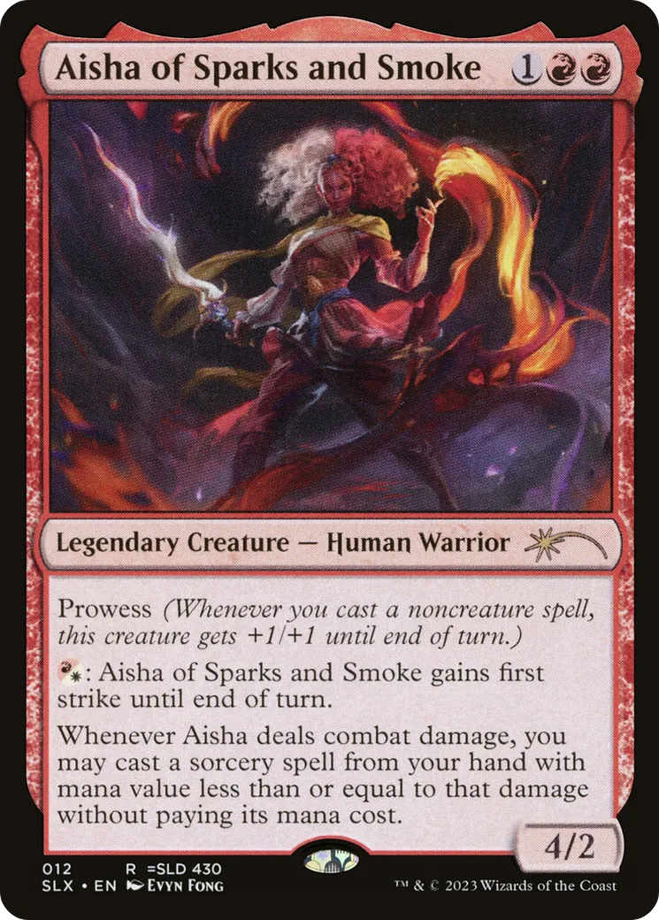 Aisha of Sparks and Smoke — Universes Within — Magic: The Gathering