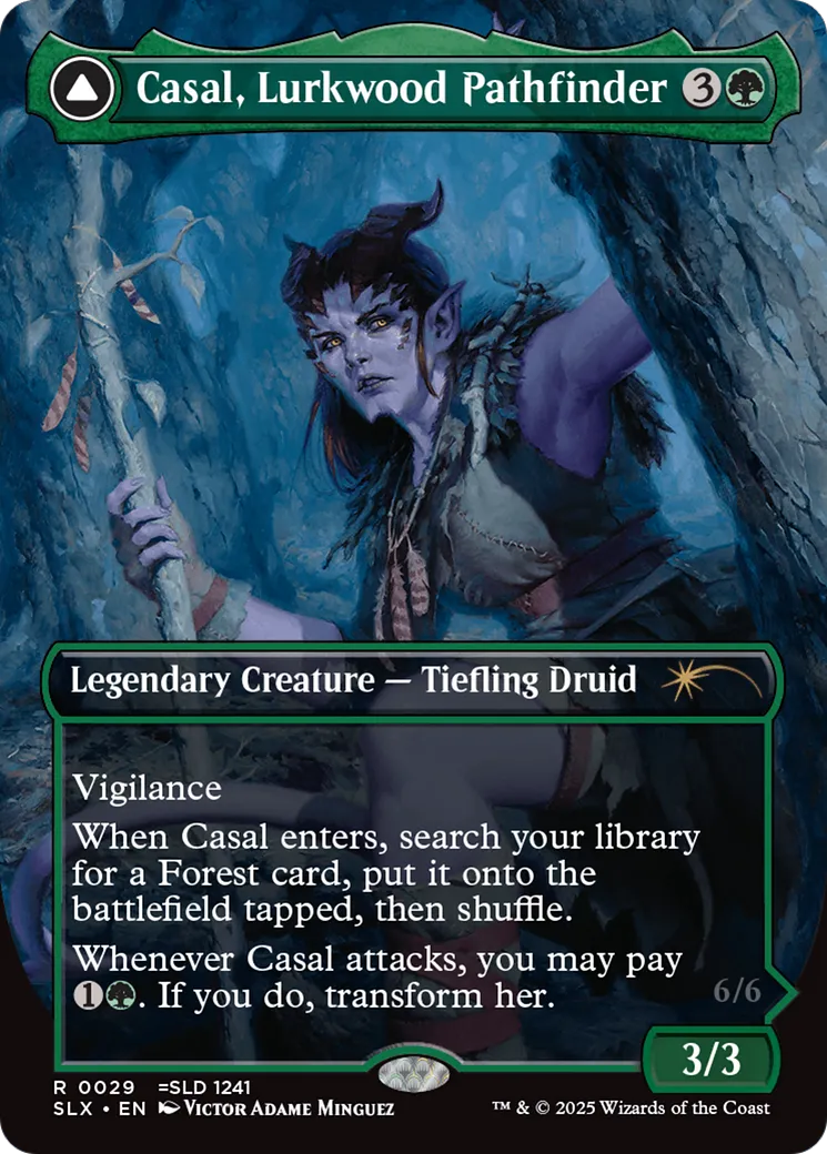 Casal, Lurkwood Pathfinder // Casal, Pathbreaker Owlbear — Universes Within — Magic: The Gathering