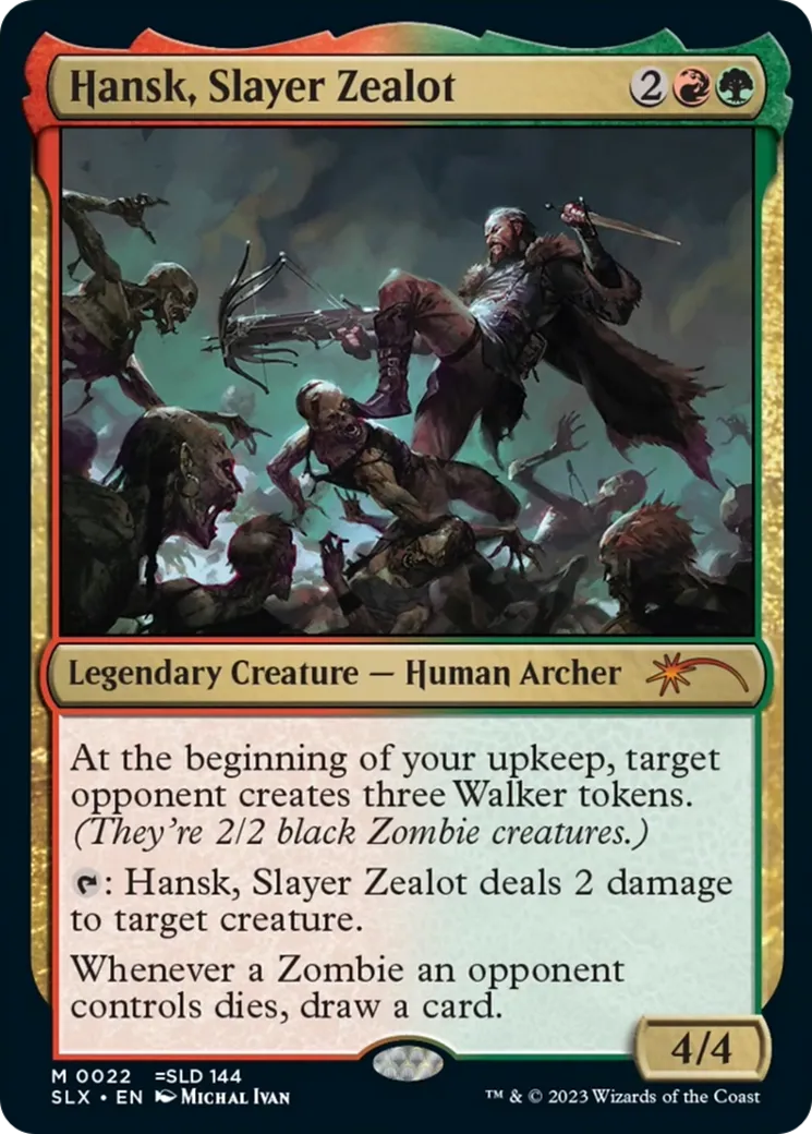 Hansk, Slayer Zealot — Universes Within — Magic: The Gathering