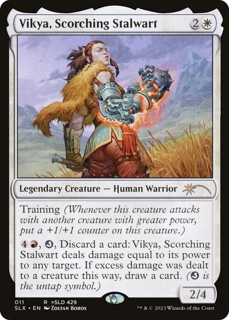Vikya, Scorching Stalwart — Universes Within — Magic: The Gathering